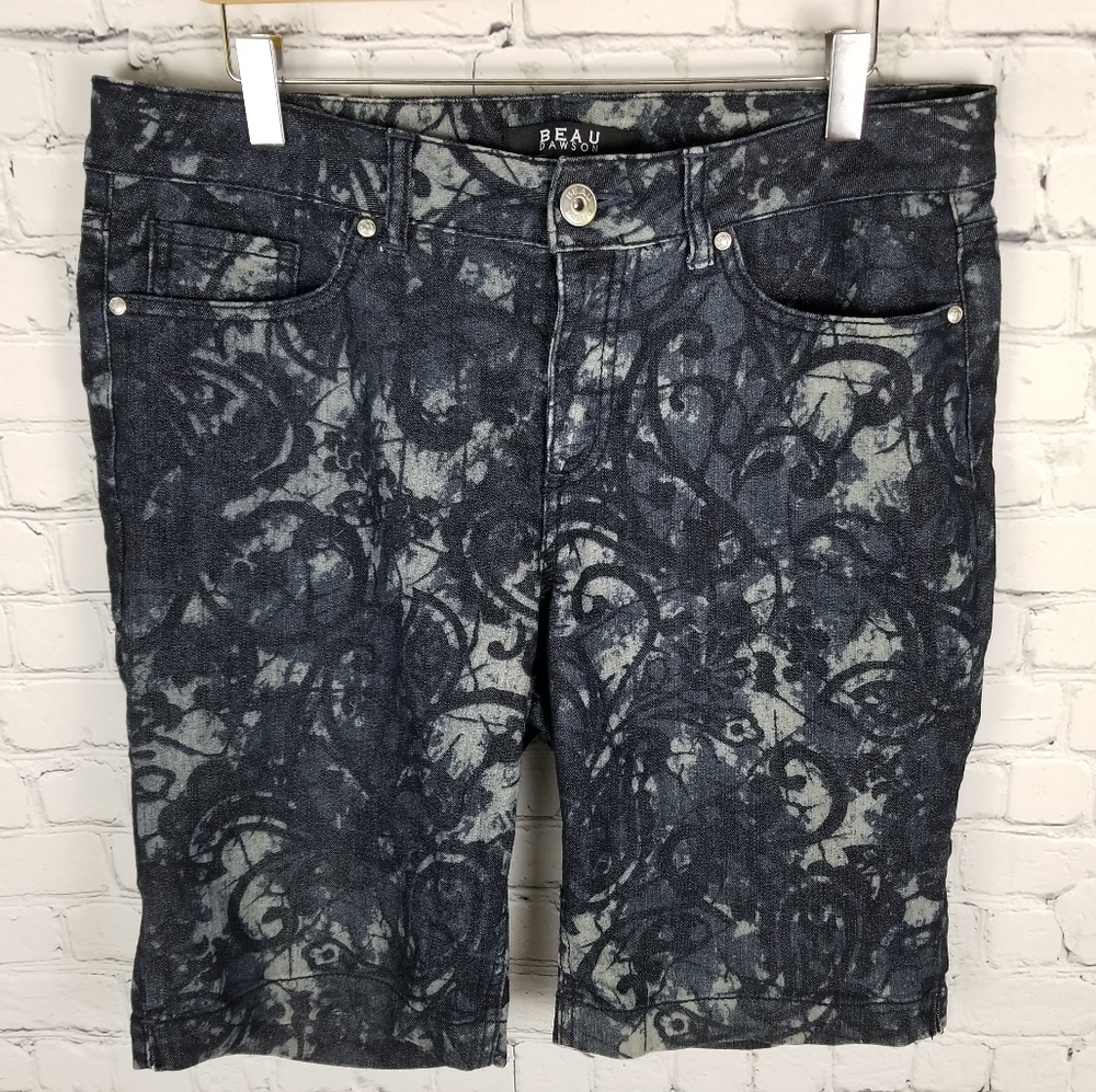 BEAU DAWSON | paisley filigree print stretch short